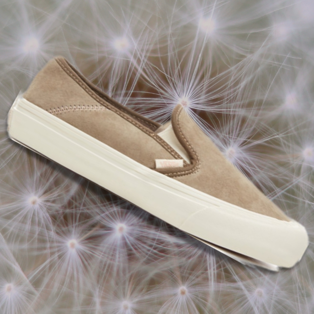 Vans Wolf Pack Slip-on Sf Desert Taupe Suede White UltraCush Faux Fur Women's 8